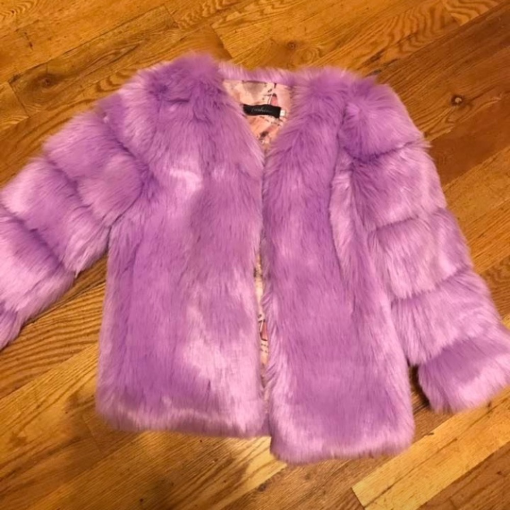 Fur jacket women small